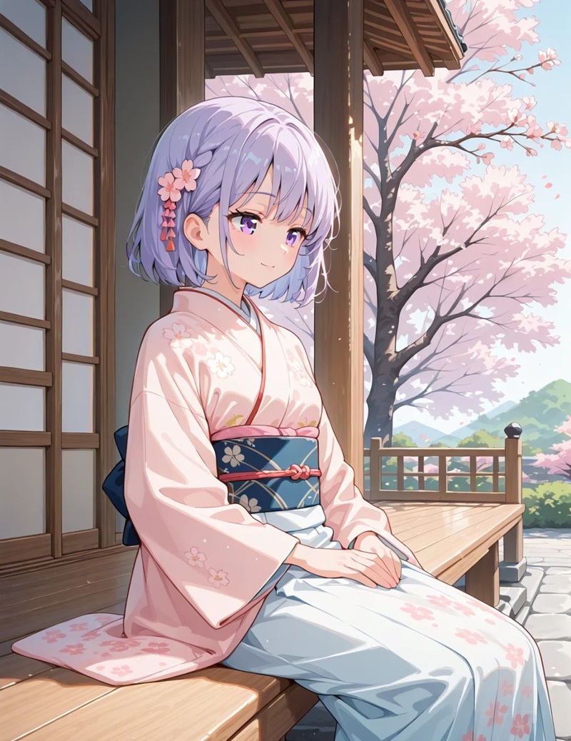 hình ảnh anime nữ mặc kimono 19