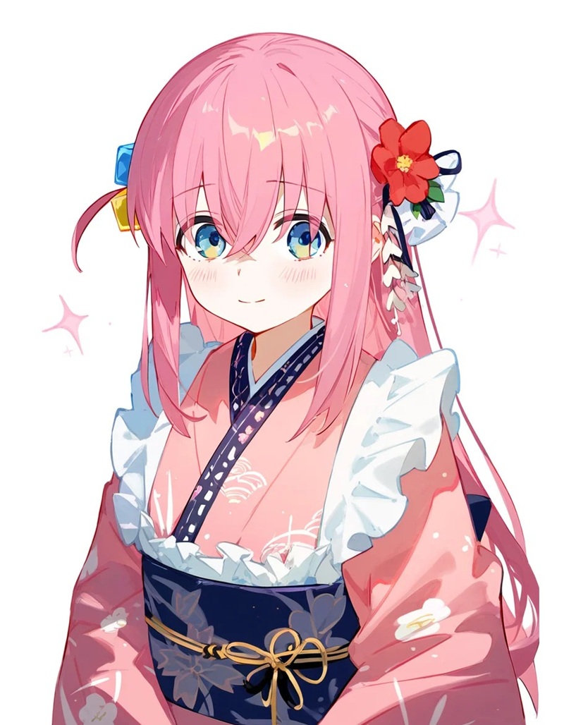 hình ảnh anime nữ mặc kimono 20