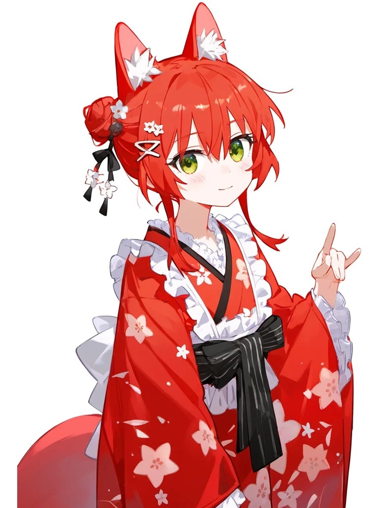 hình ảnh anime nữ mặc kimono 22