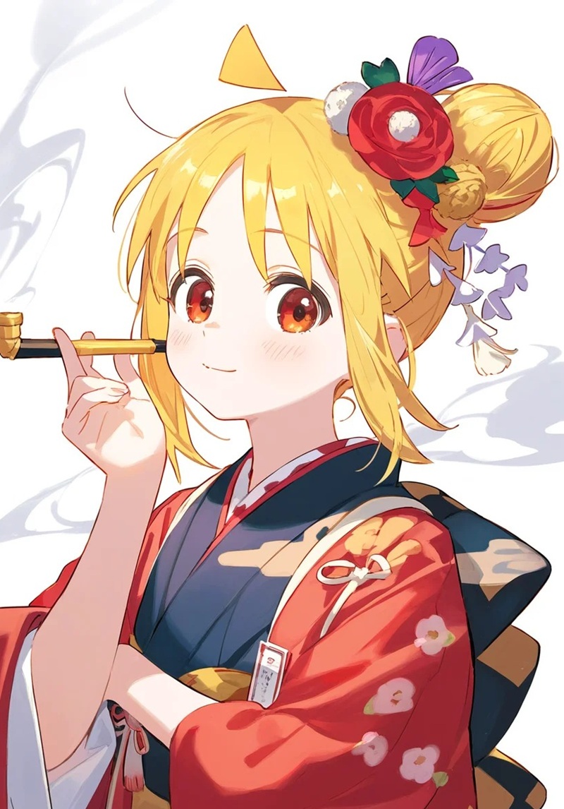 hình ảnh anime nữ mặc kimono 24