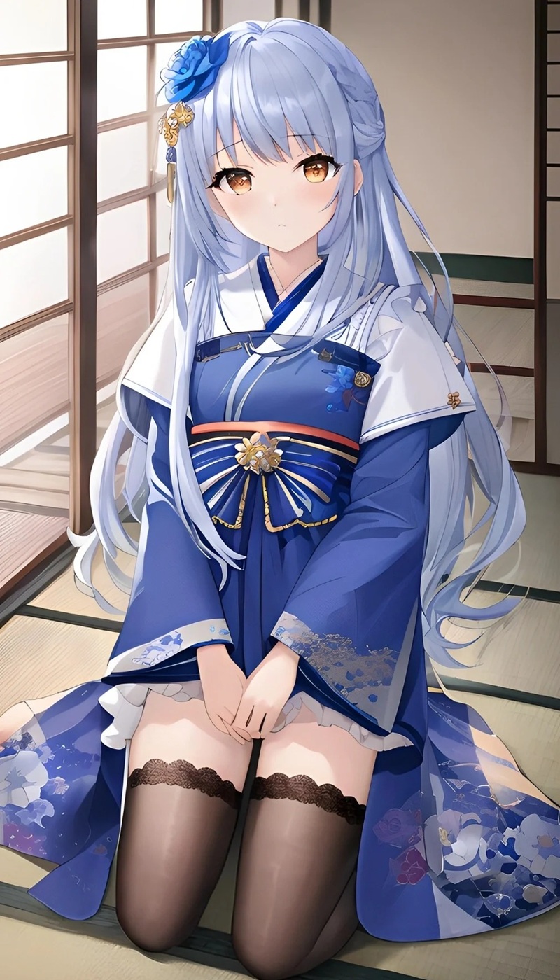 hình ảnh anime nữ mặc kimono 27