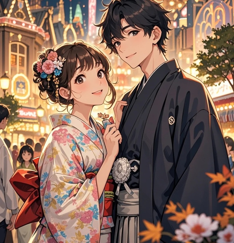 hình ảnh anime nữ mặc kimono 38