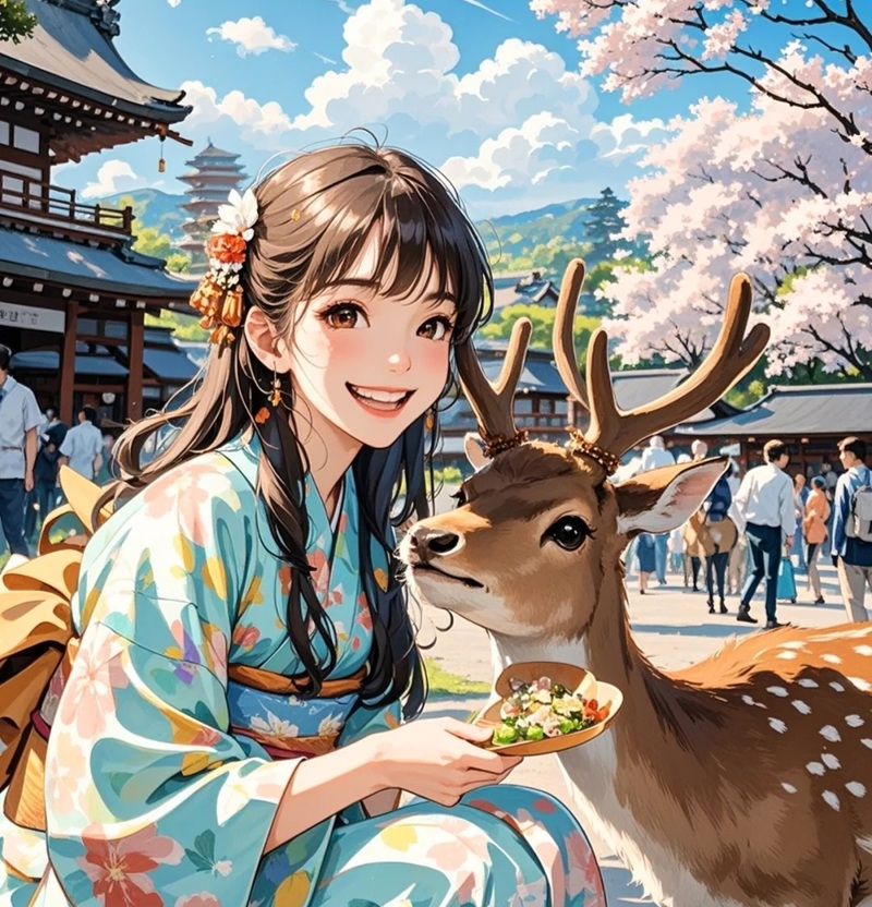 hình ảnh anime nữ mặc kimono 39