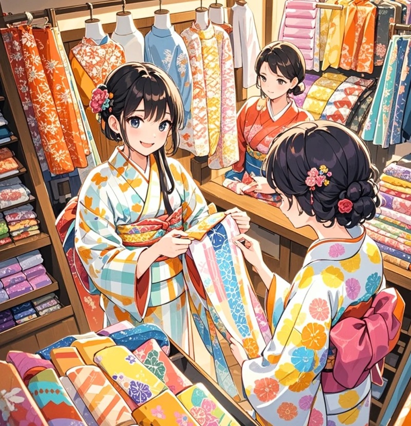 hình ảnh anime nữ mặc kimono 42