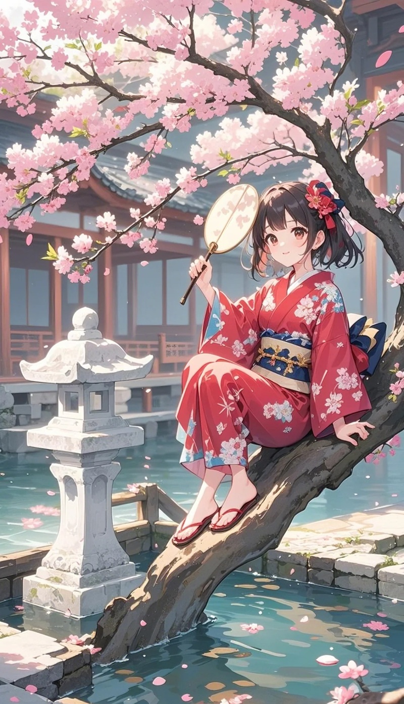 hình ảnh anime nữ mặc kimono 6