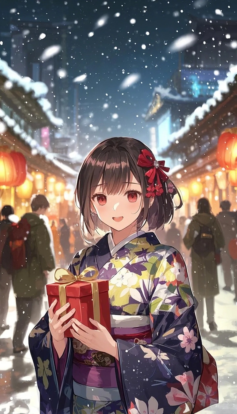 hình ảnh anime nữ mặc kimono 8