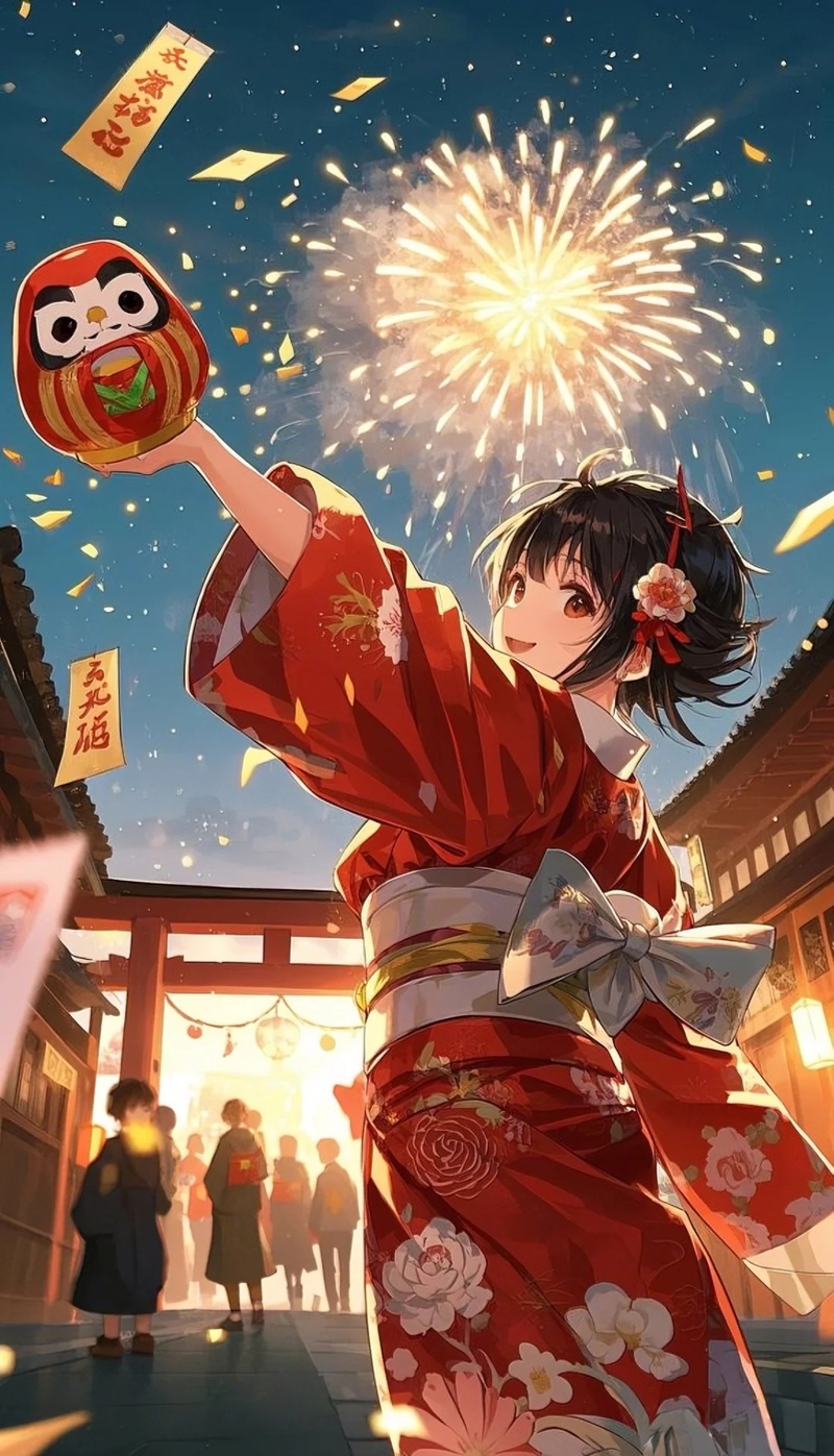 hình ảnh anime nữ mặc kimono 9