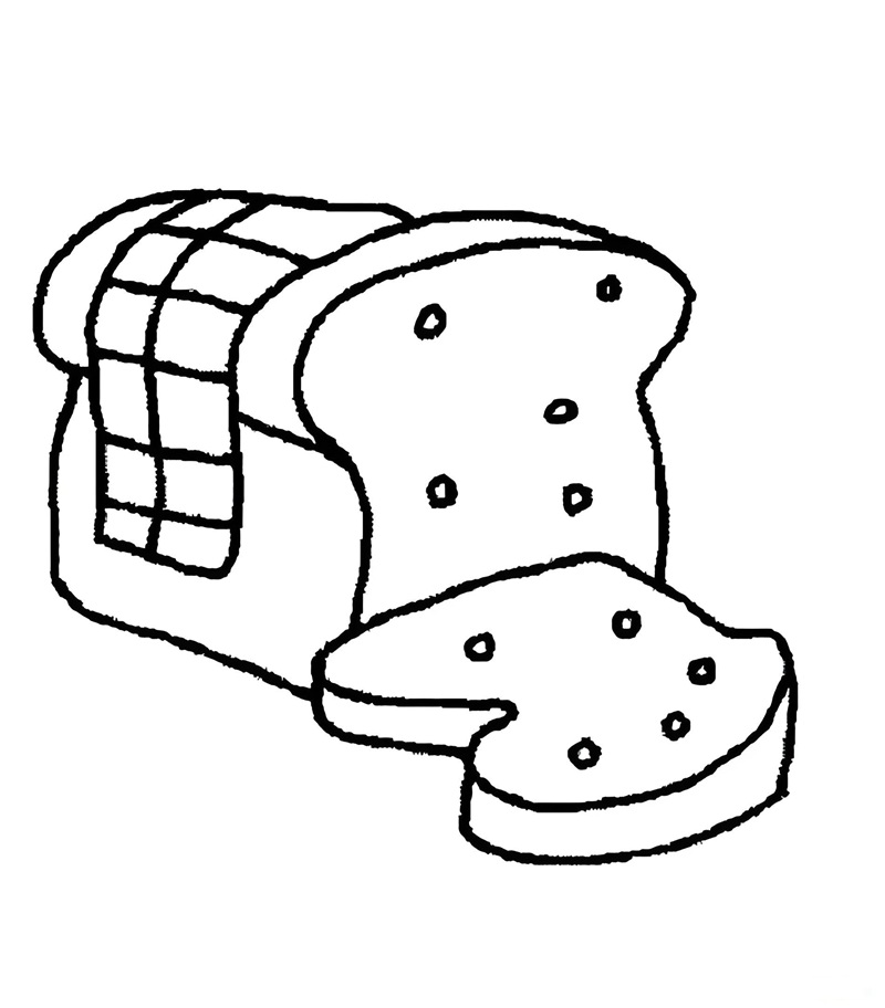 tô màu bánh mì 