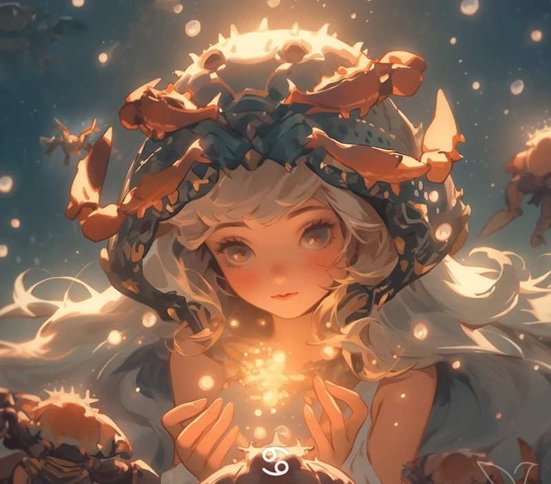 hình ảnh cung cự giải nữ anime 23