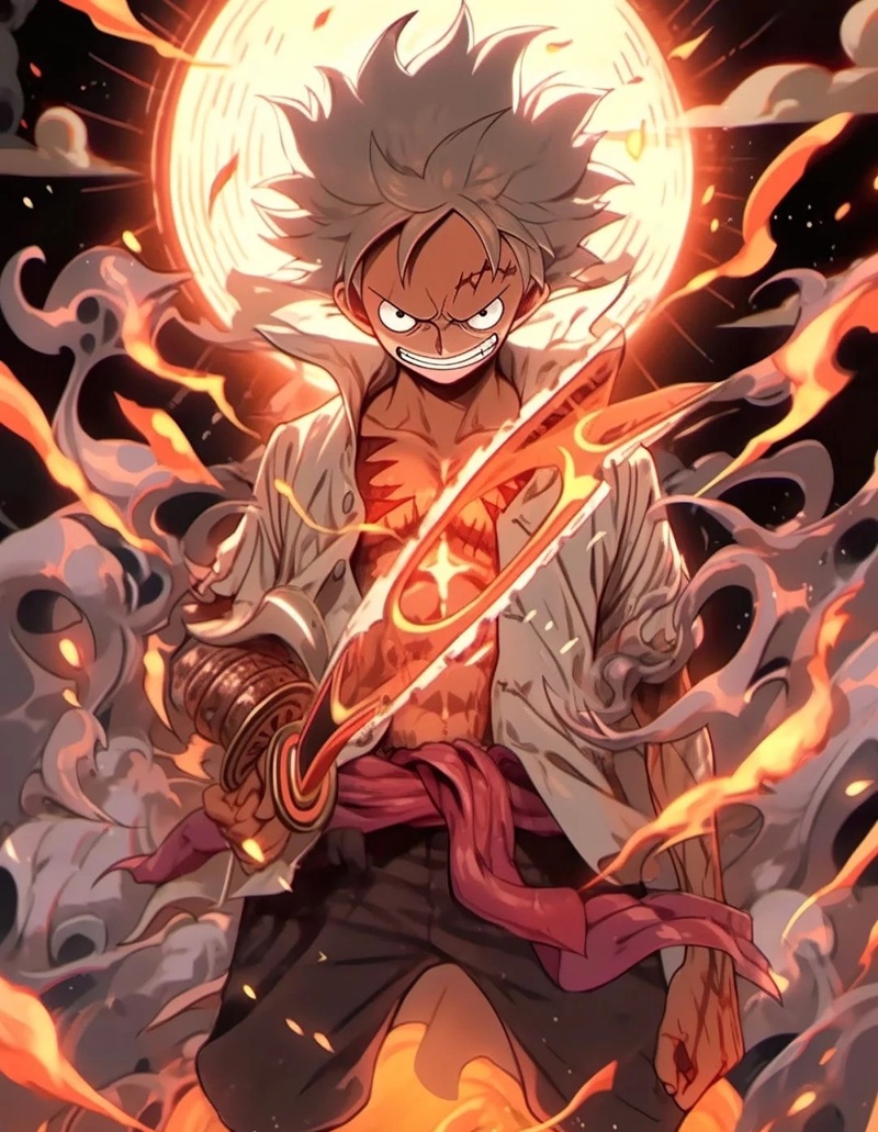 hình ảnh luffy cực ngầu gear 5