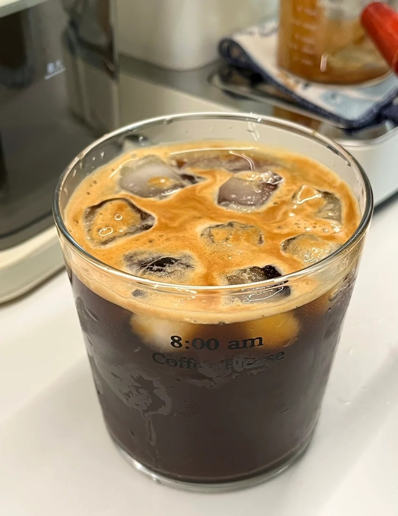 hình ảnh ly cafe đen đá 2