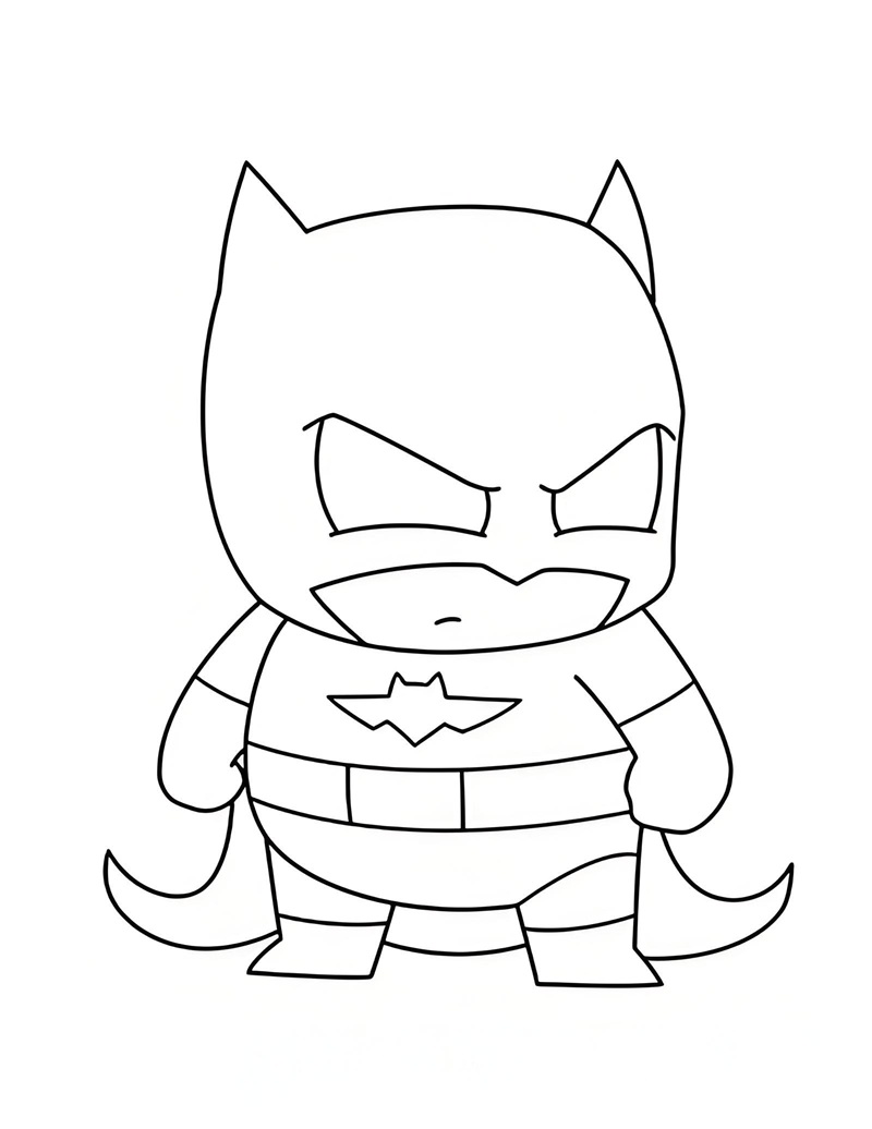 hình tô màu batman