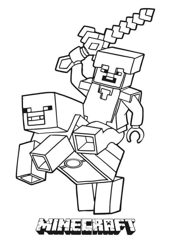 tô màu minecraft 