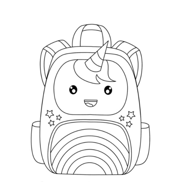 tranh tô màu ba lô 10