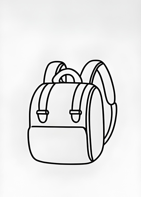 tranh tô màu ba lô 37