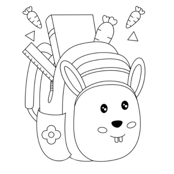 tranh tô màu ba lô 7