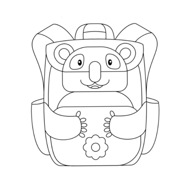tranh tô màu ba lô 8