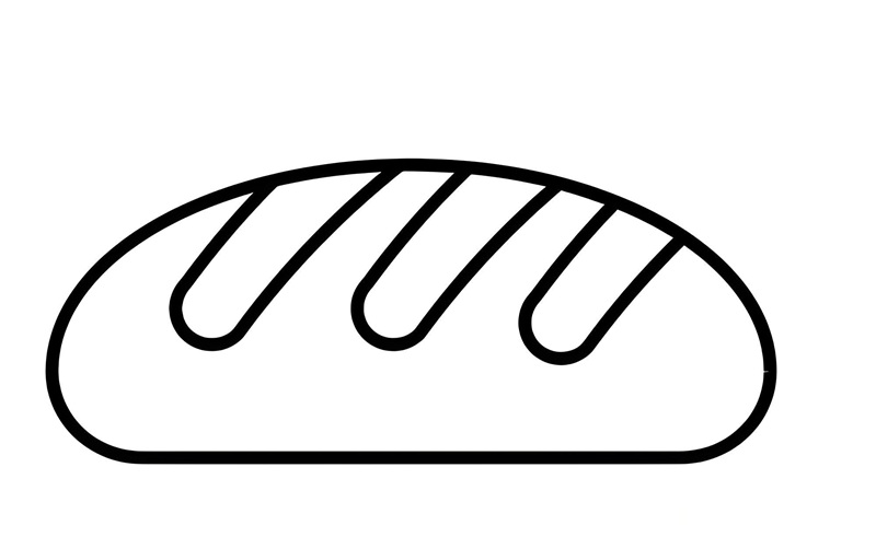 tô màu bánh mì 1