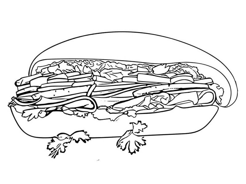 tô màu bánh mì 16