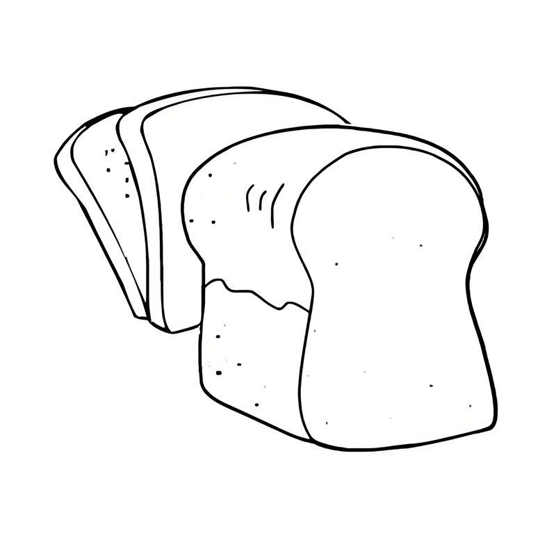 tô màu bánh mì 2