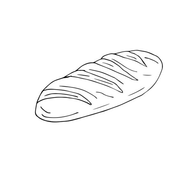 tô màu bánh mì 