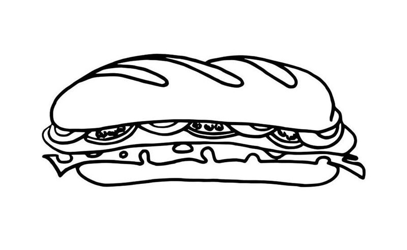 tô màu bánh mì 34