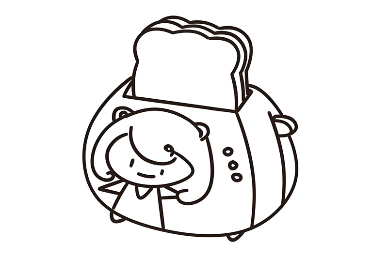 tô màu bánh mì 38