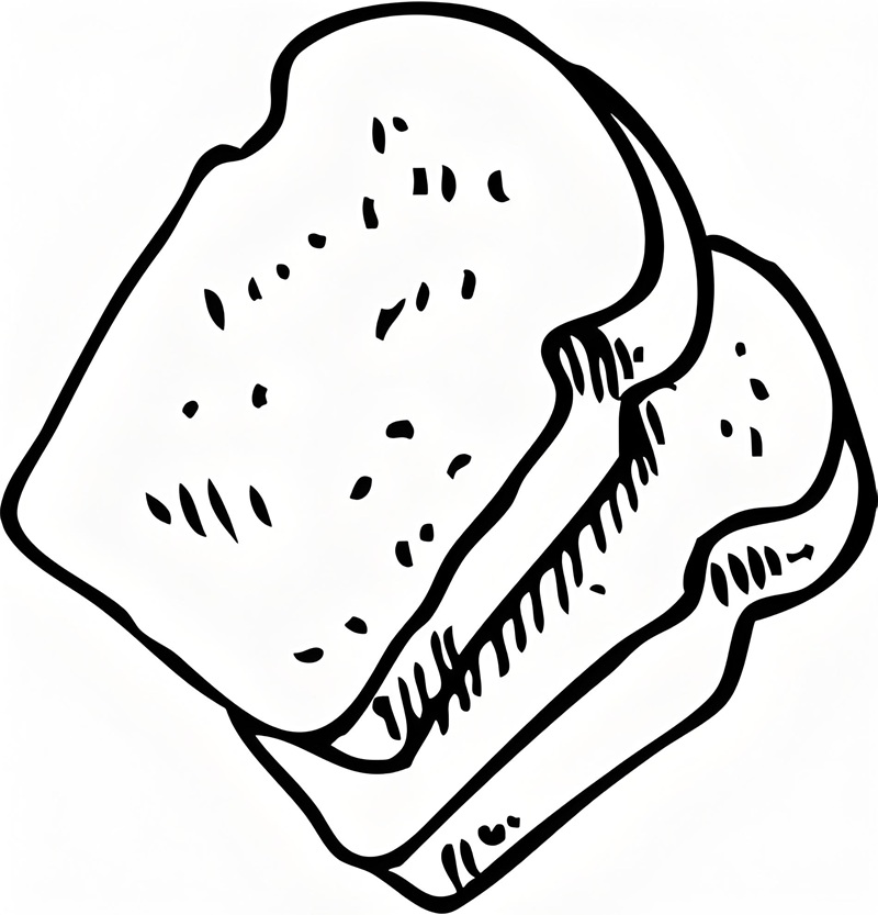 tô màu bánh mì 5