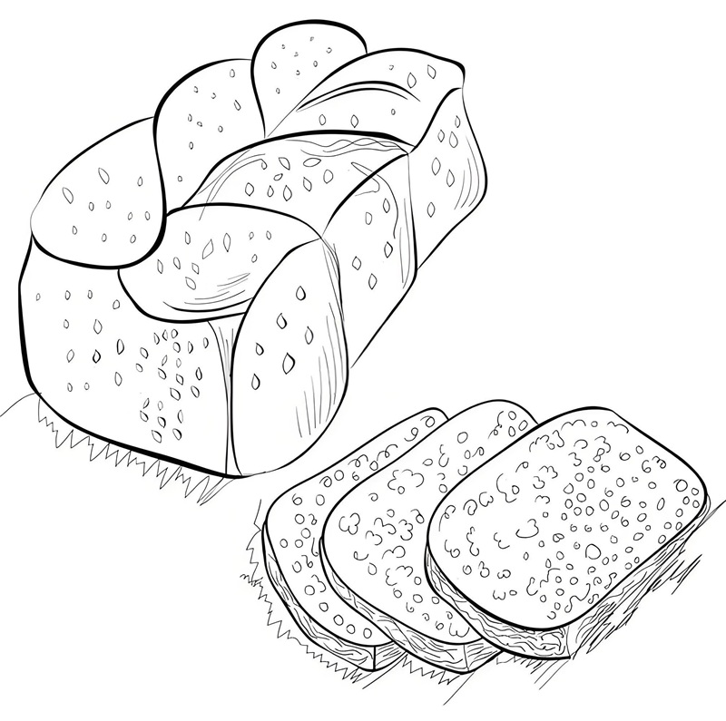 6ô màu bánh mì 