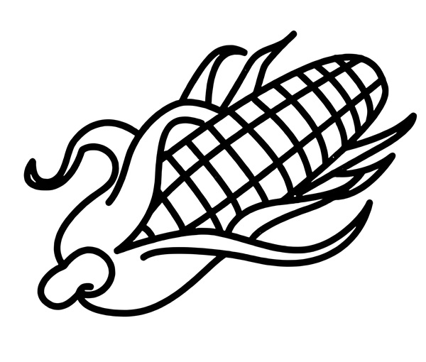 tô màu bắp ngô 24