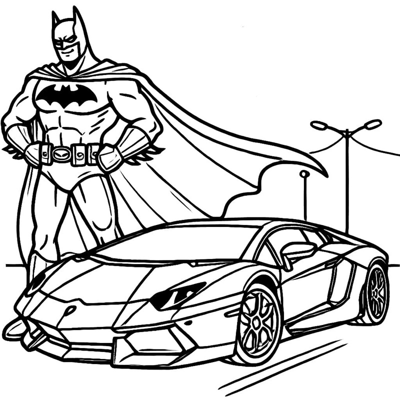 tranh tô màu batman 13