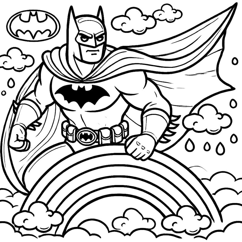 tranh tô màu batman 18