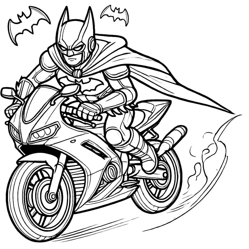 tranh tô màu batman 22