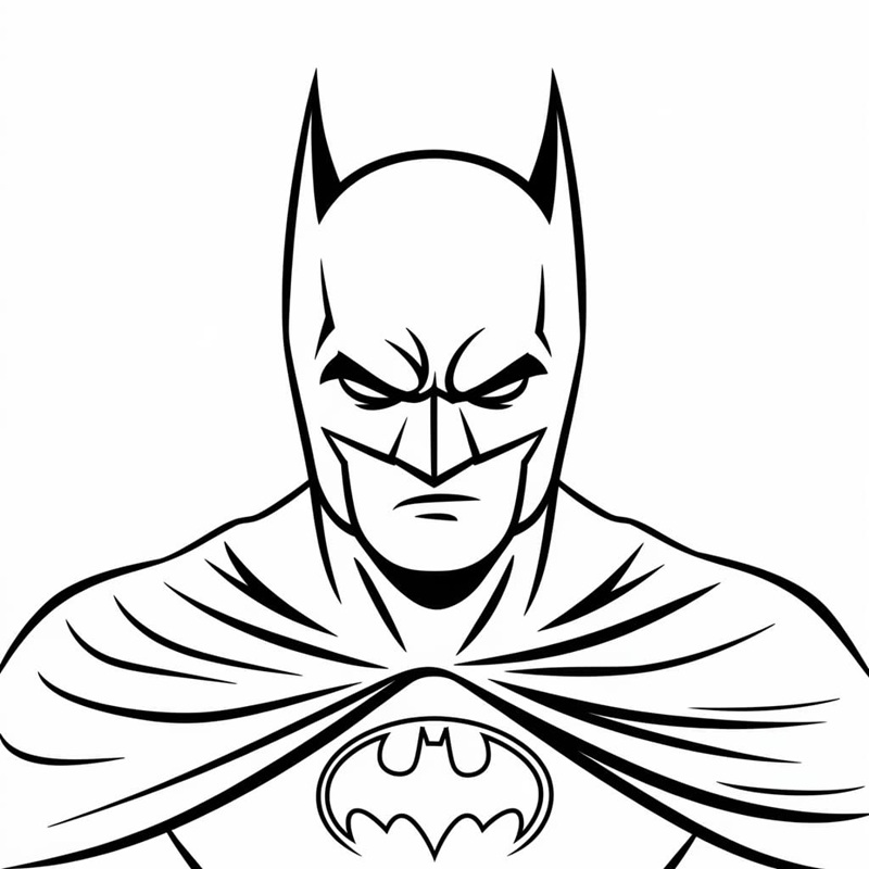 tranh tô màu batman 23