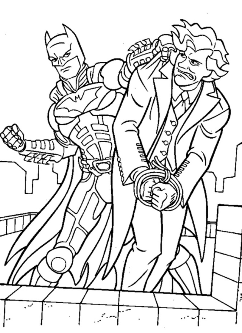 tranh tô màu batman 27