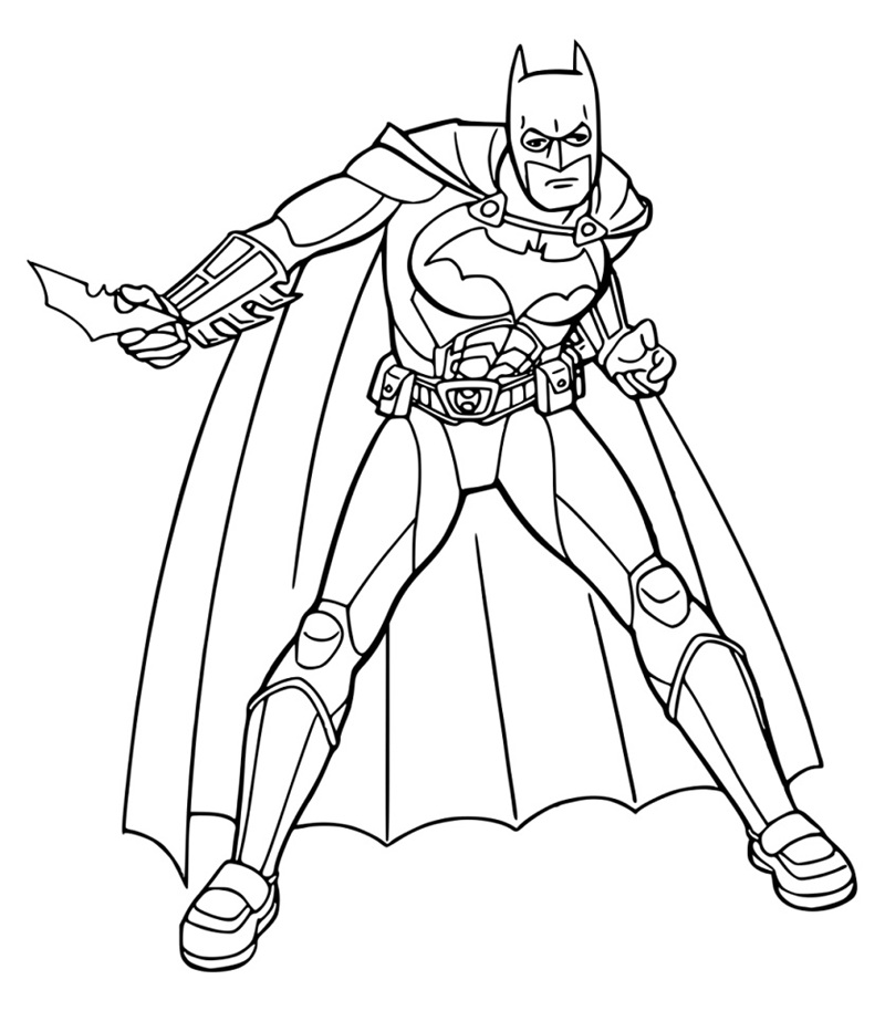 tranh tô màu batman 28