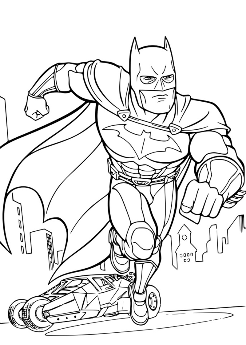 tranh tô màu batman 31