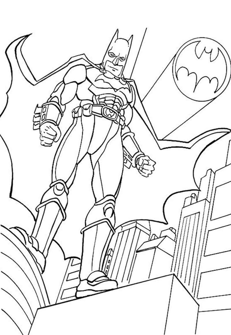 tranh tô màu batman 33