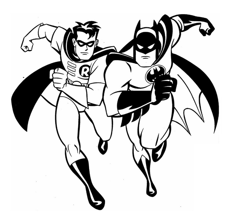 tranh tô màu batman 36