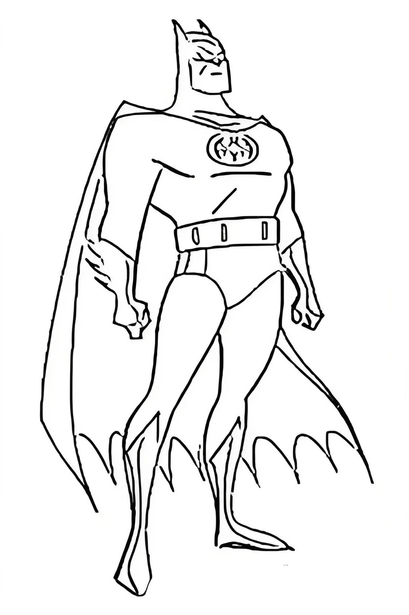 tranh tô màu batman 6