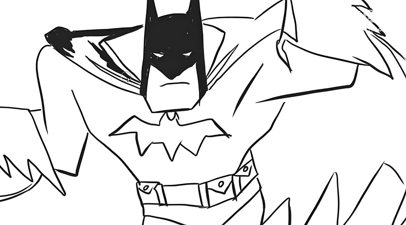 tranh tô màu batman 7