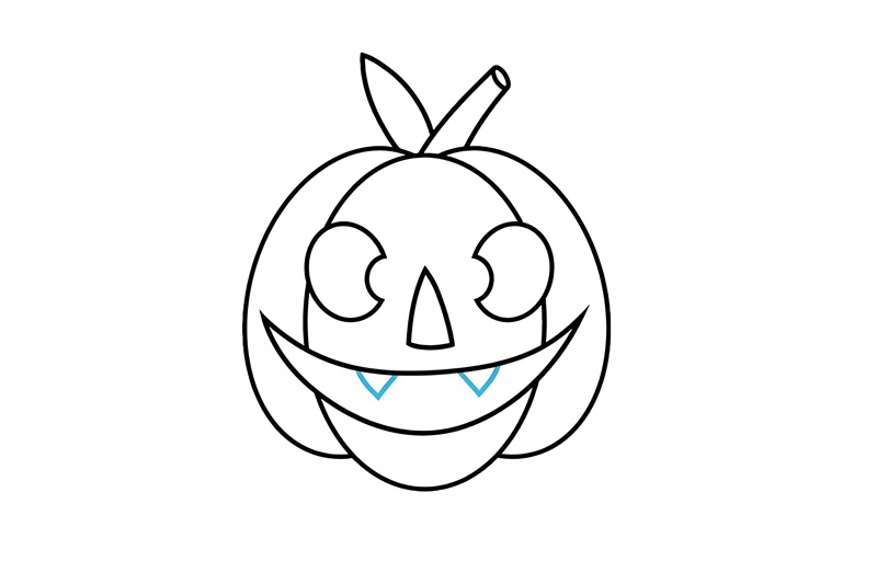 tranh tô màu quả bí ngô halloween 11