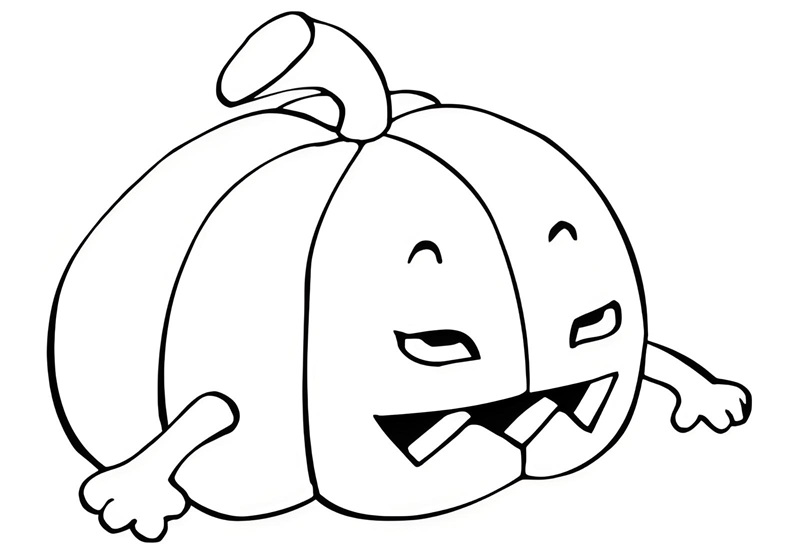 tranh tô màu quả bí ngô halloween 15