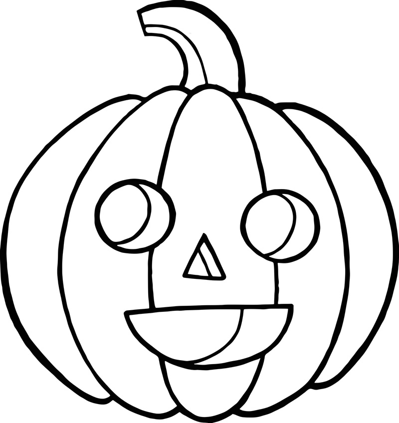 tô màu bí ngô halloween 2