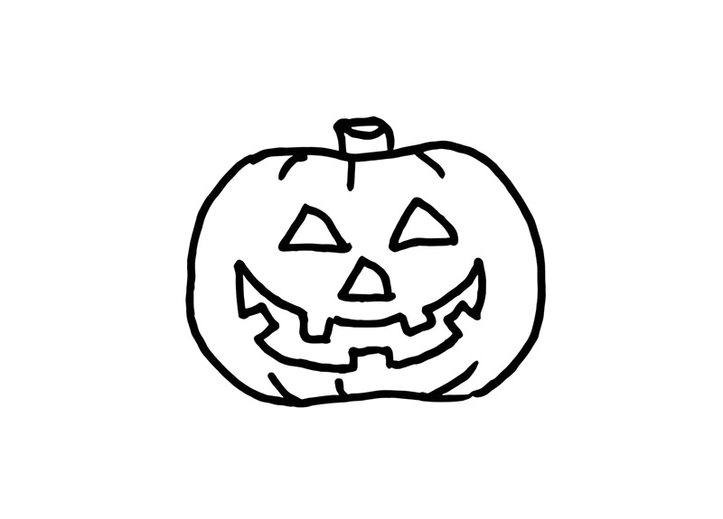 tranh tô màu quả bí ngô halloween 25