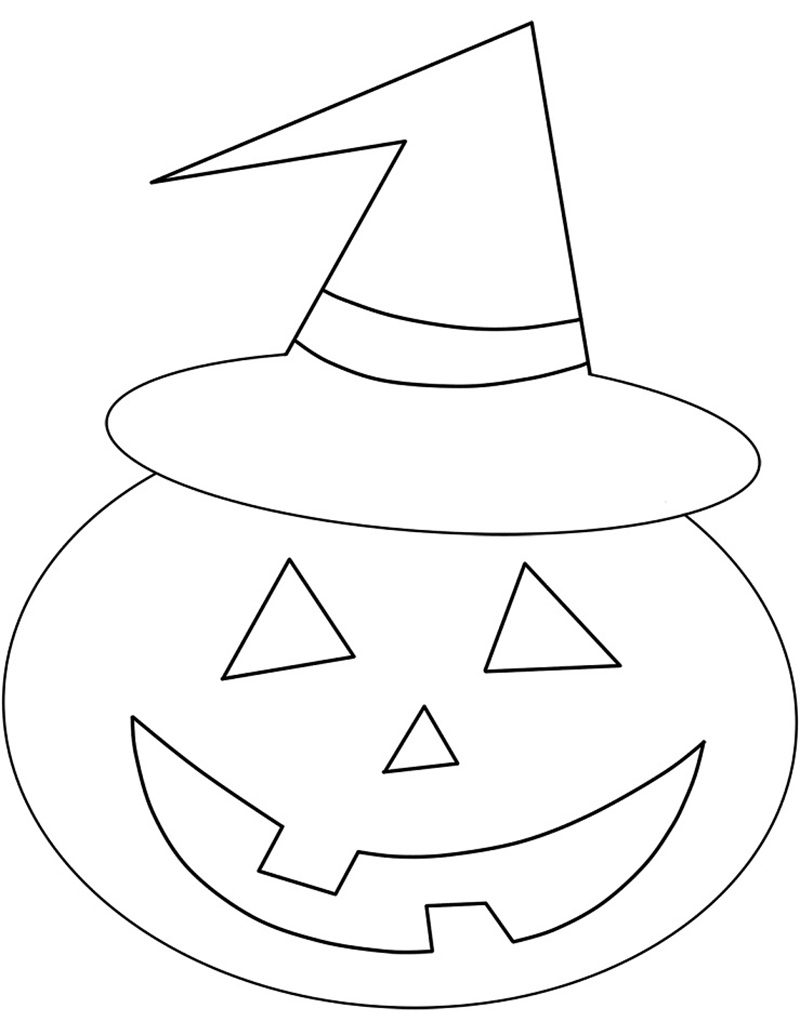 tranh tô màu quả bí ngô halloween 32