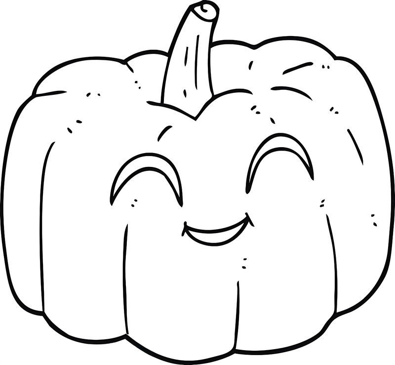 tranh tô màu quả bí ngô halloween 4