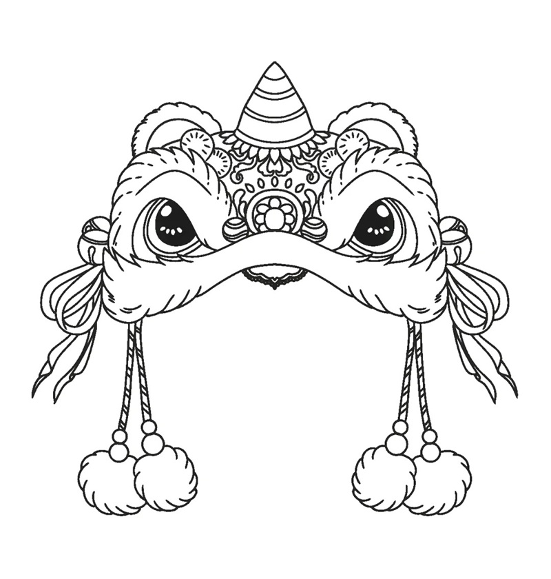 tranh tô màu cái mũ 12