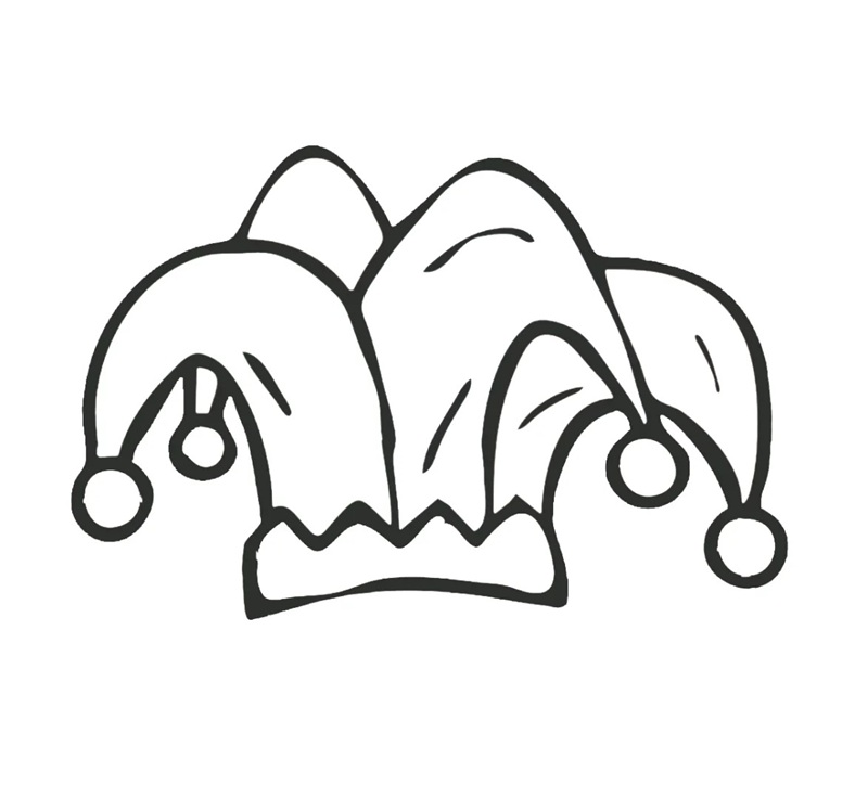 tranh tô màu cái mũ 2