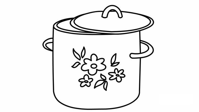tranh tô màu cái nồi 35